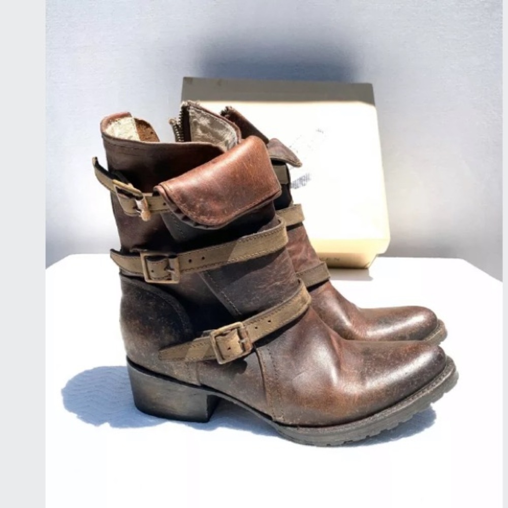 Freebird Apex Cognac Sz 8 Moto Boots - Picture 4 of 8